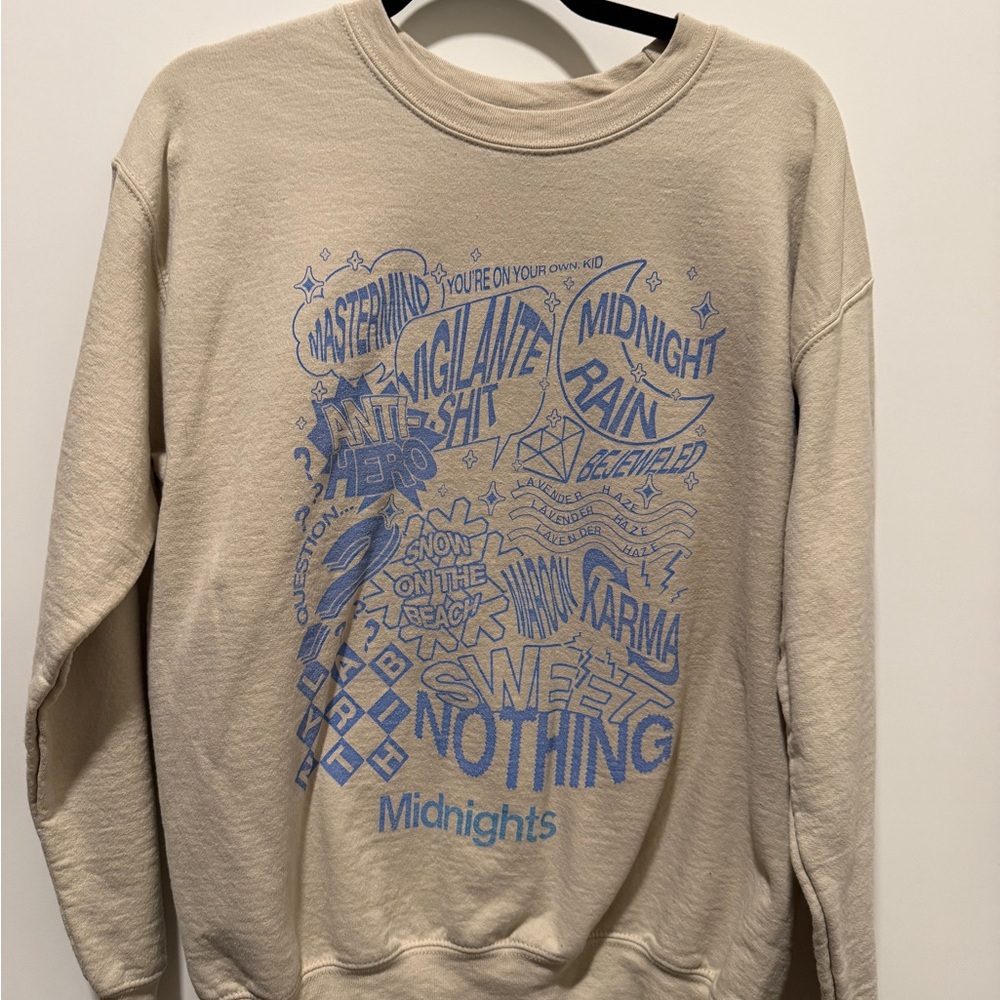 Taylor Swift Midnights Track Listing Sweater